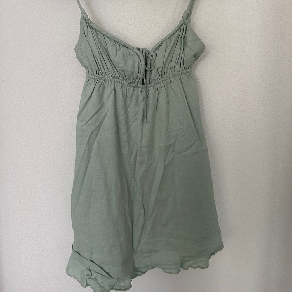Sage Green Princess Polly Dress